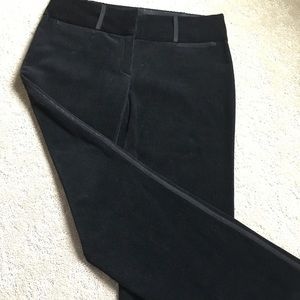Elie Tahari Black Tuxedo Corduroy PantNWOT